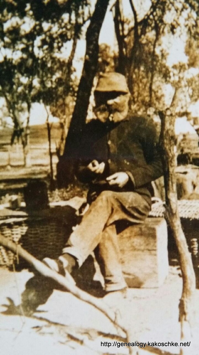 Gustav Kakoschke at Colignan, Victoria c1925